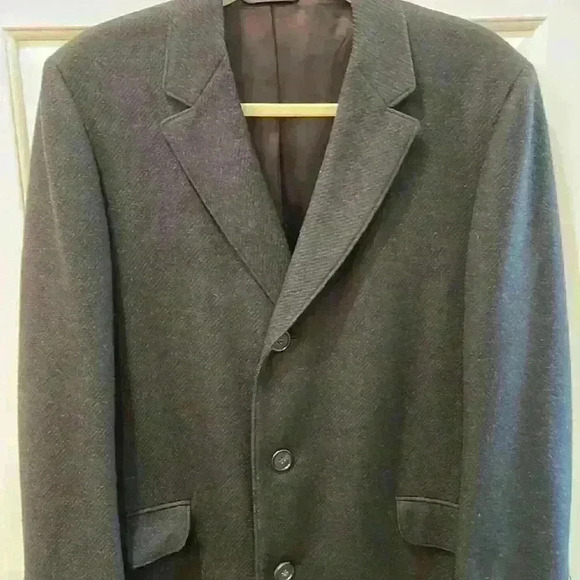 Hughes Hatcher VTG Wool Single Breasted Mens Overcoat , Custom see measurements - Picture 2 of 12